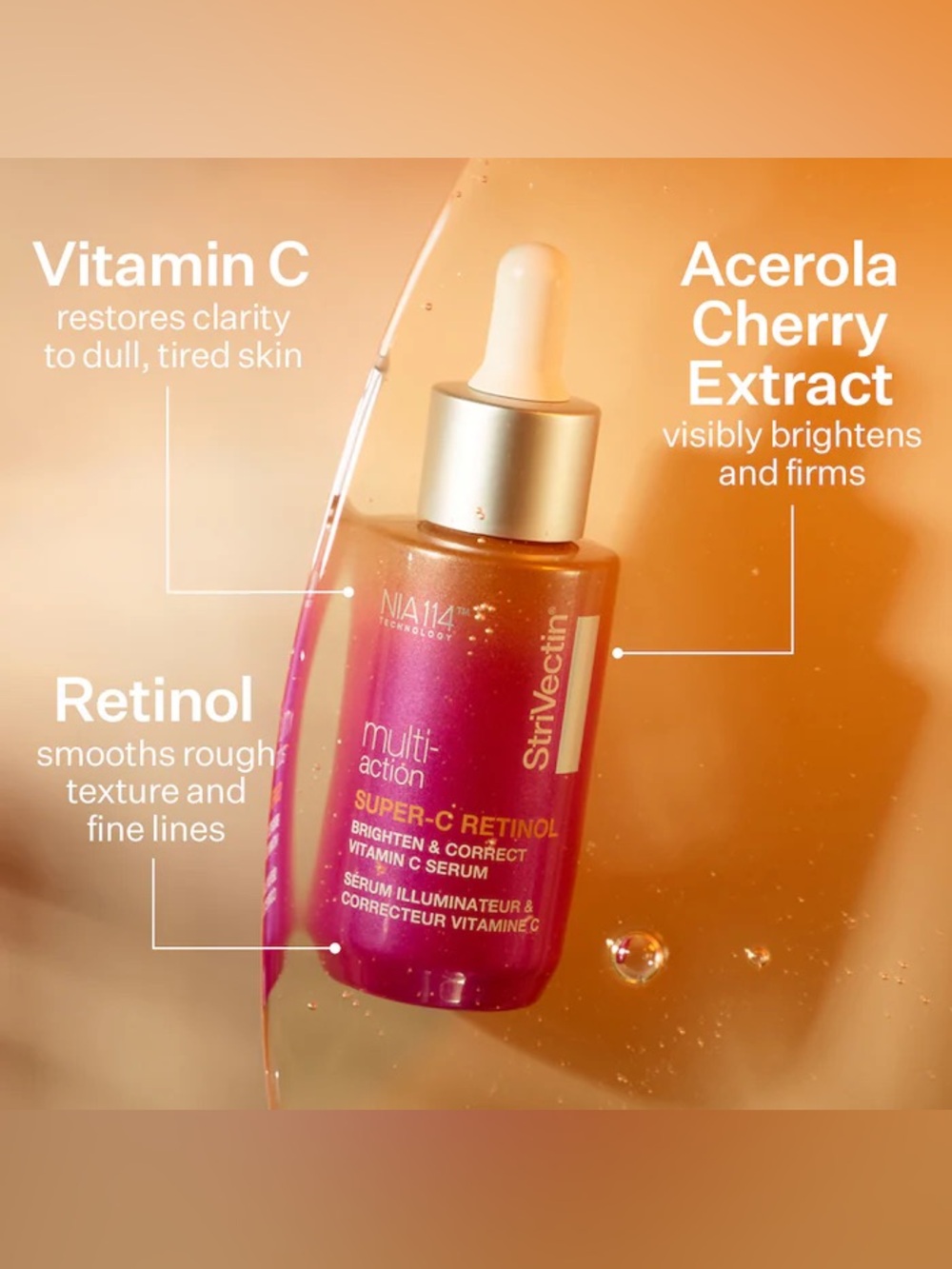 StriVectin Multi-Action Super-C Retinol Brighten & Correct Vitamin C Serum 30ml